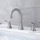 Brushed Nickel/ORB Color Available Stainless Steel Split Basin Faucet Dual Handles Bathroom Sink Tap