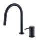 Modern Single Handles Vessel Sink Faucet with Pull-Out Split Brass Basin Tap