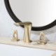 Bathroom Split Basin Faucet Deck Mounted Mixer Tap Available in Brushed Gold/Gun Grey