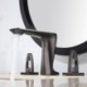 Bathroom Split Basin Faucet Deck Mounted Mixer Tap Available in Brushed Gold/Gun Grey