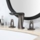 Bathroom Split Basin Faucet Deck Mounted Mixer Tap Available in Brushed Gold/Gun Grey