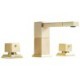 Bathroom Sink Tap Square Brushed Gold Basin Faucet Brass Swivel Spout