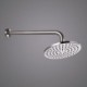 Wall Mounted Round Rain Shower System with Modern Brushed Nickel Shower Faucet