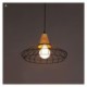 1 Light Matted Black Chandelier American Country Wrought Iron Stoving Varnishing Craftsmanship Pendant Light