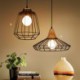 1 Light Matted Black Chandelier American Country Wrought Iron Stoving Varnishing Craftsmanship Pendant Light