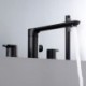 2 Handle Bathtub Faucet Set Black/Gold Black Bath and Shower Mixer Tap