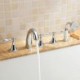 Deck Mount Tub Faucet Bathtub Tap with Hand Shower