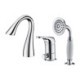 Optional Colors: Chrome/Black/Brushed Gold Modern Simple Bathtub Faucet