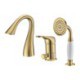 Optional Colors: Chrome/Black/Brushed Gold Modern Simple Bathtub Faucet