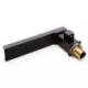 Deck-Mount Waterfall Bathtub Tap in Solid Black with Handshower