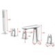 Bathroom Tub Faucet with Handheld Shower Head Modern Bathtub Faucet