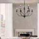 Elegant Creative Light Warmth Lighting Dining Room Light Classical Farmhouse Candle Chandelier