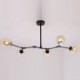 Drop Light 5 Heads Loft American Countryside Vintage Plating Pendant Lamp for Indoor House Decorate