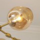 Drop Light 5 Heads Loft American Countryside Vintage Plating Pendant Lamp for Indoor House Decorate