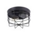 E26/E27 Rustic Flush Mount Lamp Fixture Industrial Metal Cage Ceiling Light