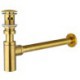 Brass Gold Bathroom Basin Waste Bottle Trap with Click-Clack Sink Drain