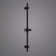 Shower Slide Bar Adjustable Round Wall Mount Black