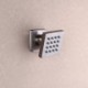 Adjustable 16-Nozzle Body Spa Jet Wall-Mount Square Body Sprayer Jet Brushed Nickel