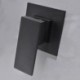 Black Square Shower Valve with Single Function