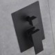 Solid Brass Shower Valve in Black Modern Square Shower Valve