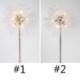 Luxury Marble Bedroom Living Room Standing Lamp Nordic Crystal LED Dandelion Floor Lamp