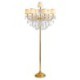 Gold Raindrop Crystal Floor Lamp European Style Luxury Light Living Room Hotel Lobby