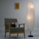 Contractile Style Standing Lamp For Bedrooms With White Paper Shade