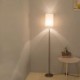 Simple Design Tall Reading Pole Lamp Standing Light Silver Modern Standing Lamp