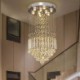 Flush Mount Ceiling Light Fixtures For Spiral Staircase Luxury Crystal Raindrop Chandeliers