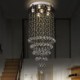 Raindrop Crystal Chandelier Large Flush Mount Ceiling Light Fixture For Entryway Foyer Staircase