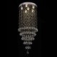 Raindrop Crystal Chandelier Large Flush Mount Ceiling Light Fixture For Entryway Foyer Staircase