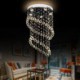 For Dining Room, Modern Crystal Chandelier Round Raindrop Ceiling Light