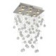 For Living Room, Modern Crystal Chandelier Flush Mount Ceiling Light