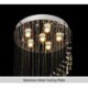 Raindrop Crystal Chandelier Flush Mount Ceiling Light For Living Room