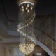 Raindrop Crystal Chandelier Flush Mount Ceiling Light For Living Room