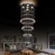 For Duplex Stairs, Modern Crystal Chandelier Contemporary Elegant Ceiling Light Fixture