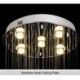 For Duplex Stairs, Modern Crystal Chandelier Contemporary Elegant Ceiling Light Fixture