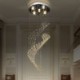 Elegant Raindrop Crystal Chandelier Ceiling Light for Living Room Hallway Stairway Foyer