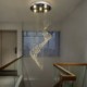 Elegant Raindrop Crystal Chandelier Ceiling Light for Living Room Hallway Stairway Foyer