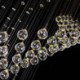 Elegant Raindrop Crystal Chandelier Ceiling Light for Living Room Hallway Stairway Foyer