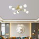 Crystal LED Ceiling Light For Living Room Bedroom Copper Ceiling Lamp