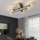 Crystal LED Ceiling Light For Living Room Bedroom Copper Ceiling Lamp