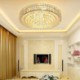 LED Flush Mount Round Crystal Ceiling Light Living Room Lobby European Style