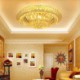 Living Room Hotel Lobby Modern Simple LED Flush Mounted Crystal Round Lighting