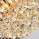 Living Room Hotel Lobby Modern Simple LED Flush Mounted Crystal Round Lighting