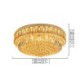 Living Room Lobby Modern Simple LED Flush Mounted Round Crystal Chandelier