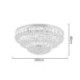 Round LED Light Bedroom Living Room Luxury LED Flush Mount Crystal Ceiling Light