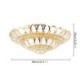 Living Room Lobby Modern Simple LED Flush Mounted Gold Lotus Crystal Ceiling Light