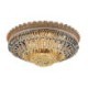 Gold LED Flush Mount Round Lighting Living Room Hotel Lobby Luxury LED Crystal Ceiling Light