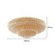 European Round Flush Mounted Lighting Living Room Hotel Lobby Luxury LED Crystal Ceiling Light